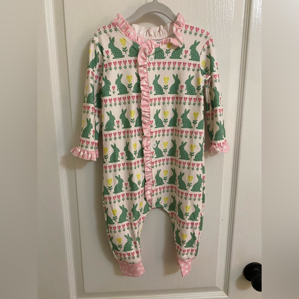 Easter Outfit 12 Month / Sugar Bee Bunny One Piece